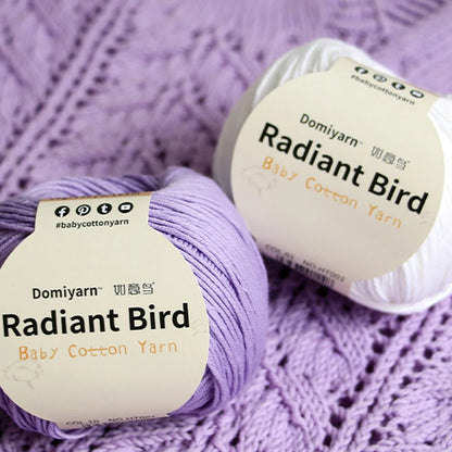 Fil de coton pur 100% biologique, fil pour bébé 50g pour tricoter, crochet et artisanat, crochet tissé à la main, pull, chapeau, fil d'écharpe