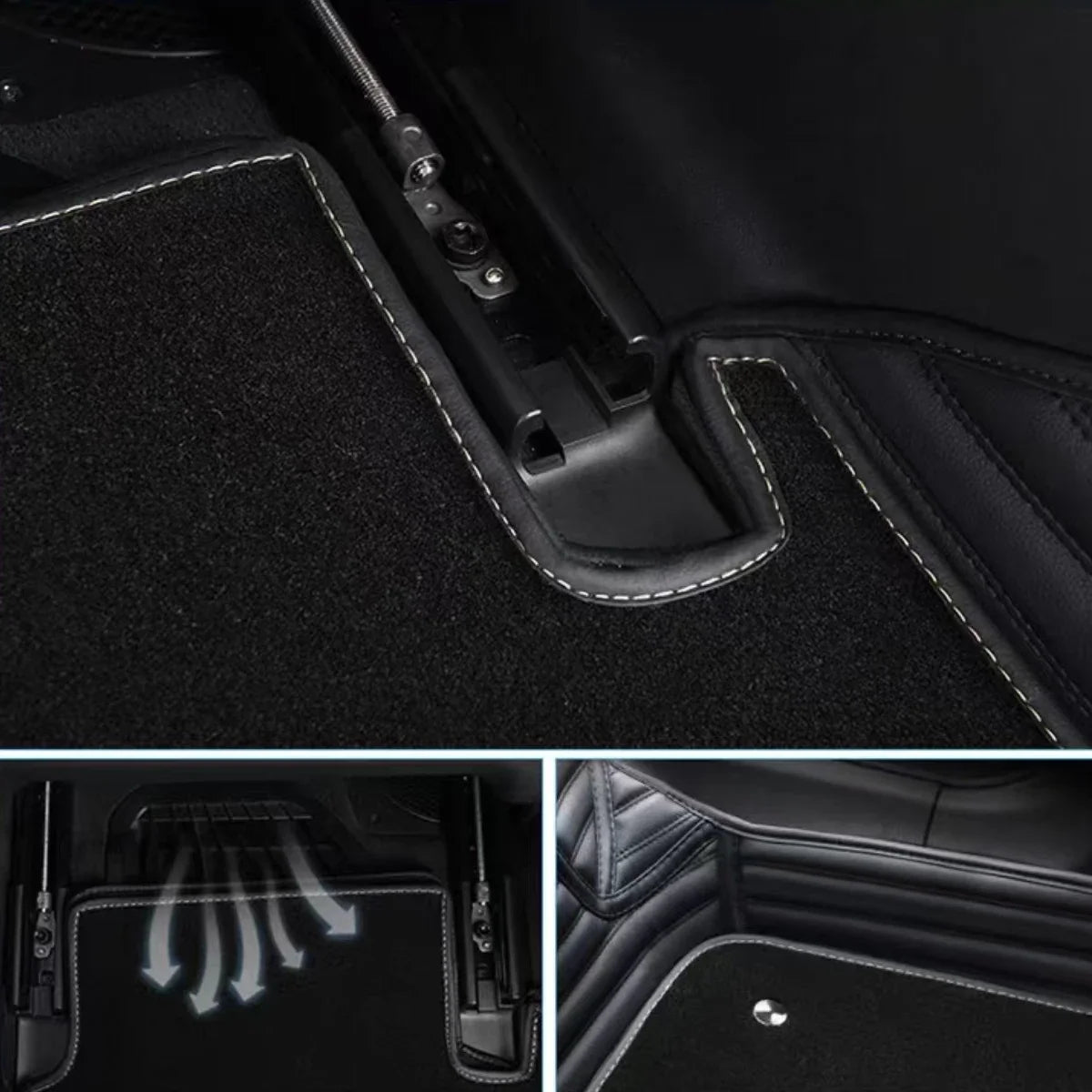 Pour VW Passat berline B5 B5.5 B6 B7 B8 B9 tapis Auto Double couche personnalisé tapis de sol de voiture Coche accessoires doublures de sol