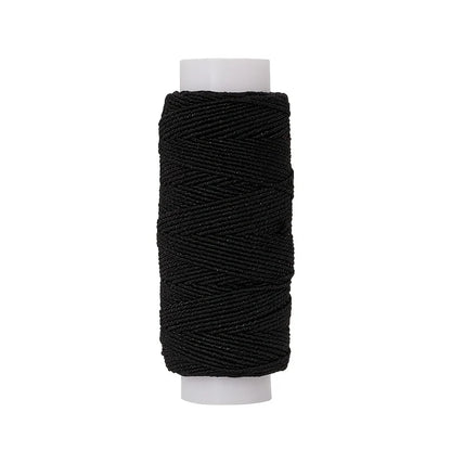 Fil élastique noir et blanc de 20m, corde élastique de 0.6mm, très fin, haute élasticité, ligne inférieure pour Machine à coudre, ligne de liaison pour vêtements de bricolage