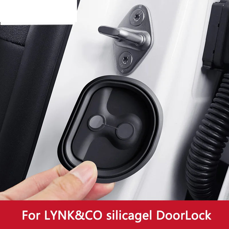 Juste de protection anti-collision pour serrure de porte de voiture, accessoires absorbeurs en silicone, CircNK & CO 01 PHEV lynk 02 03 06 08 09, 4 pièces