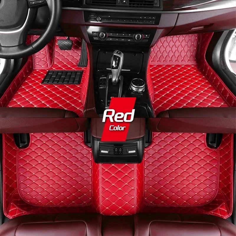 Tapis de sol de voiture en cuir sur mesure pour HYUNDAI, tapis, tapis, repose-pieds, accessoires, détails intérieurs, coupé Genesis, Fête 20, Fête 25, Fête 35