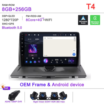Android 15 autoradio pour Peugeot Expert 2 G9 2007-2017 2 No 2din DVD 5G Navigation stéréo GPS écran tête Carplay multimédia