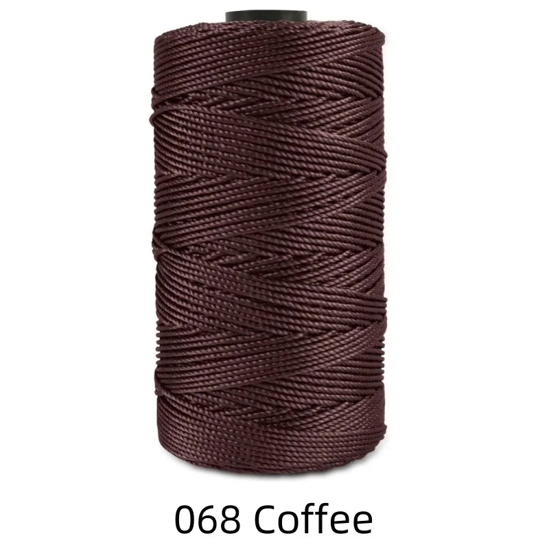 Fil de soie et coton glacé léger d'été, 1.5mm, 200m, fil au Crochet pour bricolage, artisanat, sac, chapeau, chaussures, fil en polypropylène, cordon de fil au Crochet