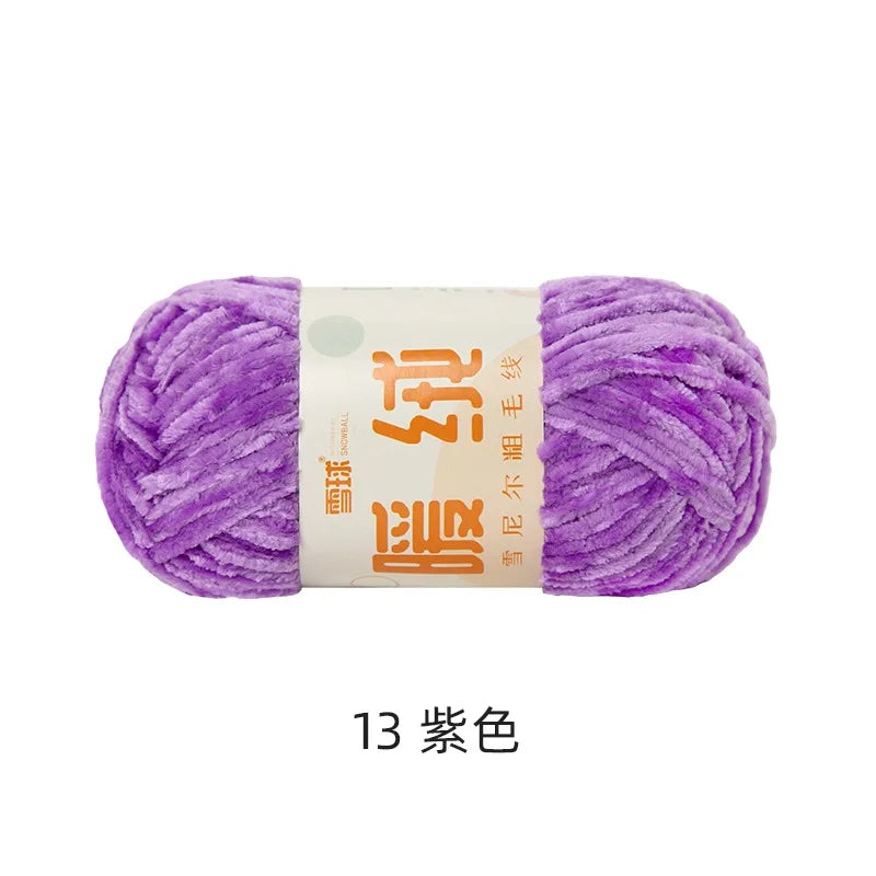 Fil à tricoter 100g, fil de glace douce, fil de coton tricoté à la main pour écharpe, Crochet de bricolage tricoté à la main