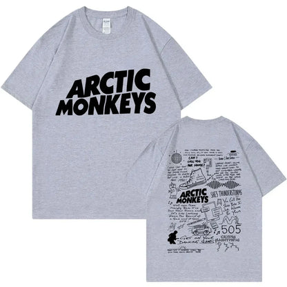 Arctic Monkey Lyrics Limited Design Graphic T Shirts pour femmes, T-shirt en coton, Rock Respzed, Harajuku, Hip Hop Trend Économie, Mode