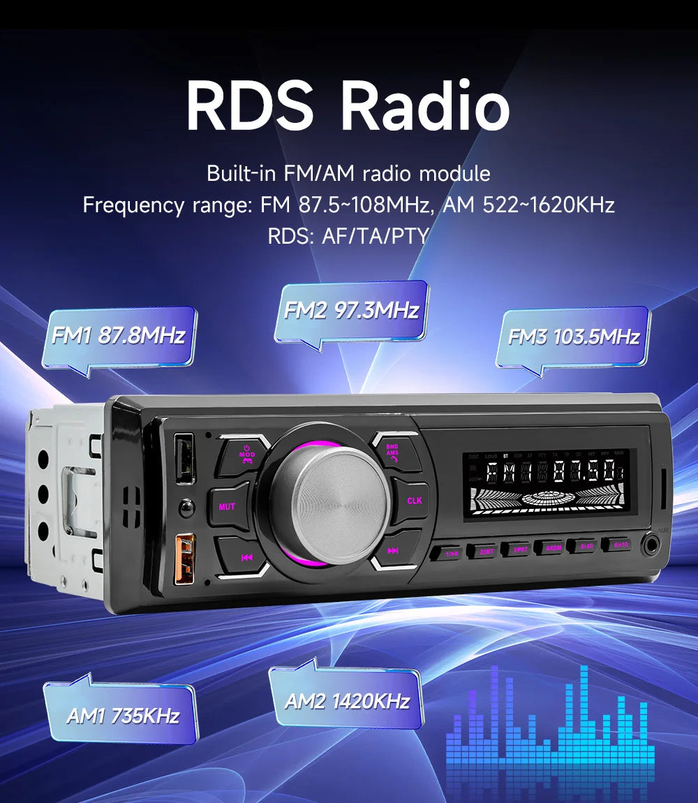 ESSGOO 1 DIN DAB + autoradio universelle RDS AM FM Double USB Bluetooth Freisprecheinrichtung SD AUX IN TF avec télécommande