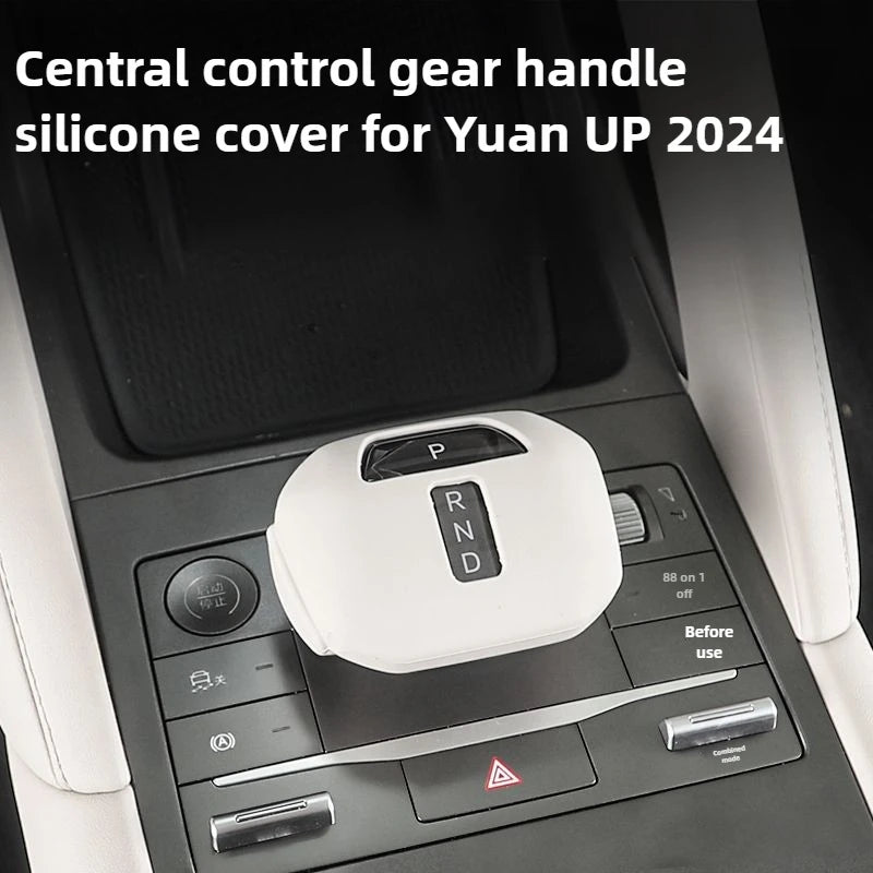 Couvercle de boîte d'accoudoir en Silicone pour Yuan UP 2024, étui de protection antidérapant résistant aux rayures, accessoires de voiture
