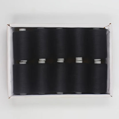 Fil à coudre - 10 fils en polyester pour machine à coudre, quilting et à coudre à la main - Ensemble de 1000 yds par bobine
