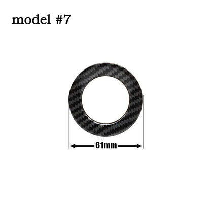 Autocollant emblème de volant de voiture ABS 40mm 61mm, pour Volkswagen VW GTI Polo Golf Caddy Jetta Sharan Passat Logo Badge accessoires