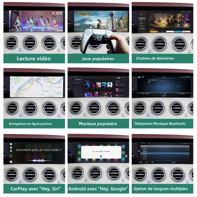 Adaptateur CarPlay sans fil pour Mercedes EQG W463 Ntg6 MBUX Magic AI Box, mise à jour de Navigation Radio 10.25 pouces, système multimédia