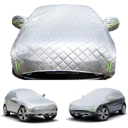 Juste de voiture universelle en coton contre la grêle, couverture complète extérieure, protection contre la pluie, le soleil, les UV, adaptée à diverses conditions météorologiques défavorables