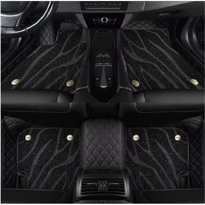 Tapis de sol de voiture personnalisés Double couche, pour Lexus LX LX450 LX460 LX470 LX570, doublures de sol en cuir, accessoires