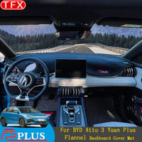 Glutnel Prada Board Cover Polymères pour BYD Atto 3 Yuan Plus 2022 2023, Prada virus Pad Dash Covers, Tapis, LHD, RHD Accessoires