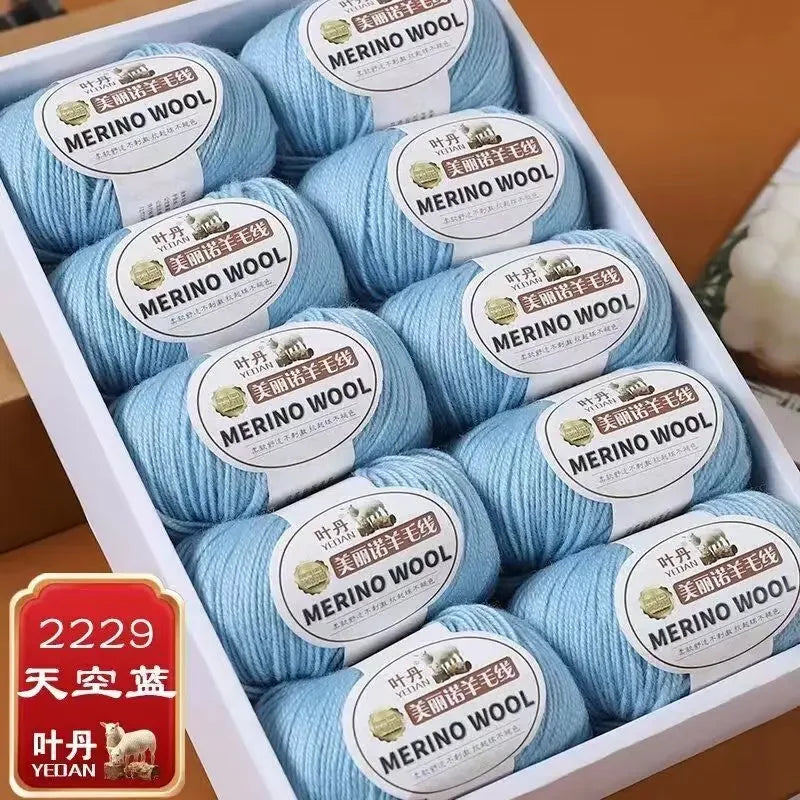 Fil de laine doux à 3 plis, 500 g/ensemble, pour crochets, chapeau d'hiver, pull, écharpe, châle, manteau, Cardigan, bricolage, confortable, chaud et moelleux, fil rouge pour bébé