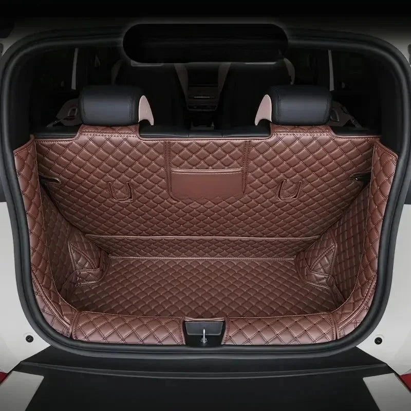 Tapis de coffre de voiture personnalisé en cuir de mouette, couverture complète, doublure de chargement, accessoires d'intérieur imperméables pour BYD Dolphin Mini /surf 2025