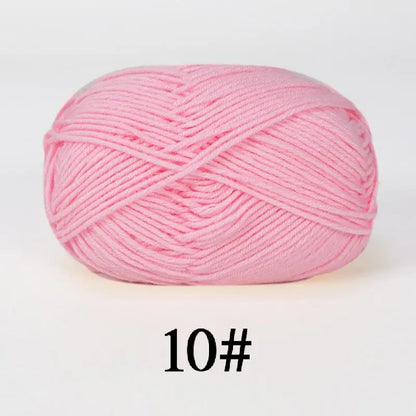 Combinaison de fils de coton au lait, couleurs mélangées, ensemble de fils à tricoter au Crochet pour bricolage artisanal, pull, écharpe, tricot, 5 pièces