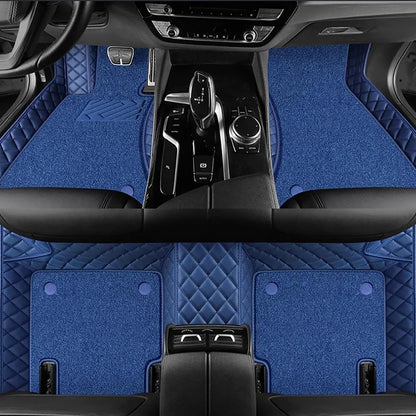 Pour VW Passat berline B5 B5.5 B6 B7 B8 B9 tapis Auto Double couche personnalisé tapis de sol de voiture Coche accessoires doublures de sol