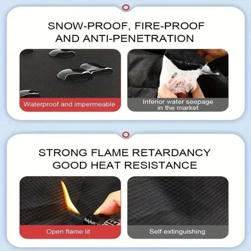 Couverture de neige de pare-brise de voiture, protection de fenêtre avant bloquée par la glace, accessoires automobiles extérieurs