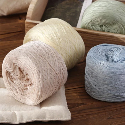 Fil de coton de bambou 100g pour tricoter le fil de coton, ligne Croche, tissu en soie de styliste, frais en été, fil pour bébé tricoté