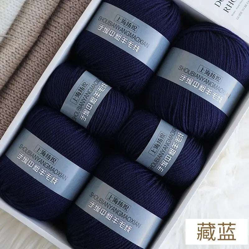 Fil de cachemire d'épaisseur moyenne, 500 g/ensemble, 4 plis, pour tricot au Crochet à la main, pull et pantalon, laine chaude, fil de laine 100%, doux pour la peau