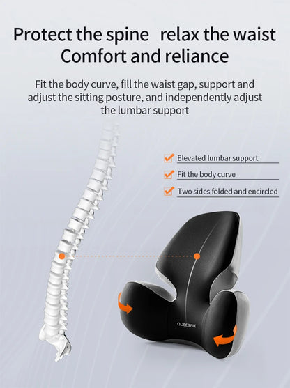 High Quality Universal Car Headrest Cushion Car Seat Neck Pillow Perforated Leather Breathable Lumbar Support Car Pillow
