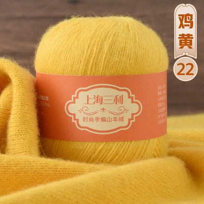 Fil de cachemire mongol chaud 100 g/ensemble, 3 plis, pour pull, gants, Crochet, écharpe à tricoter, fil de laine, doux pour la peau, uni, 100%