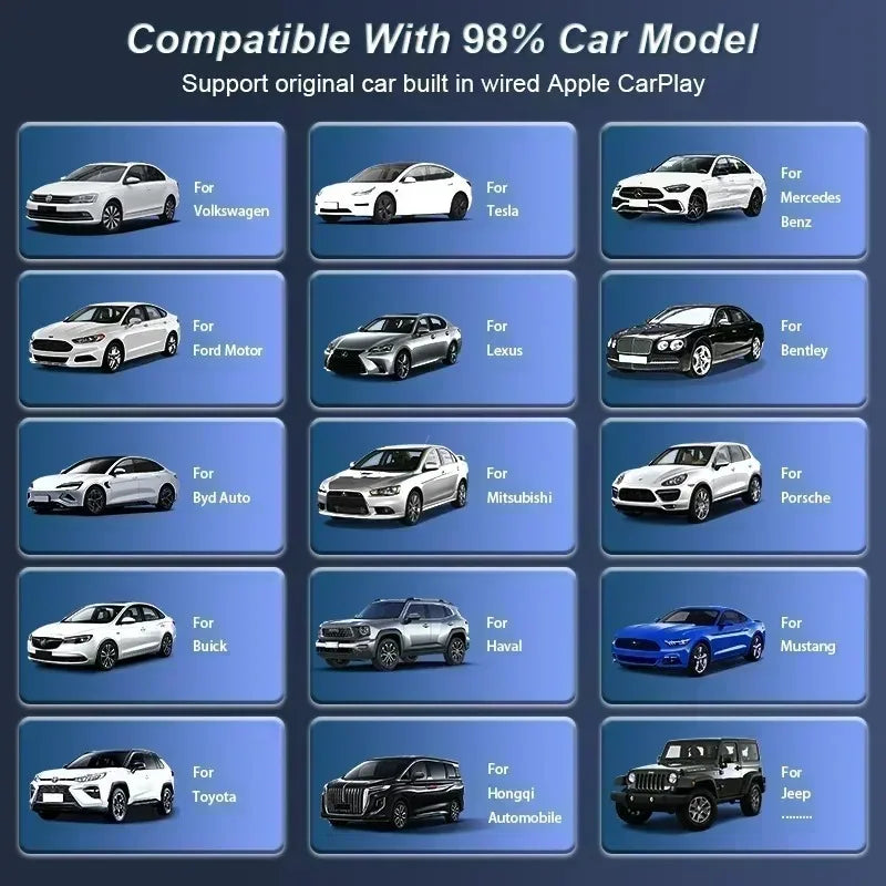 2026 nouveau adaptateur sans fil CarPlay Android Auto sans fil Mini boîte intelligente Plug and play sans fil CarPlay et Android Auto nouvel adaptateur