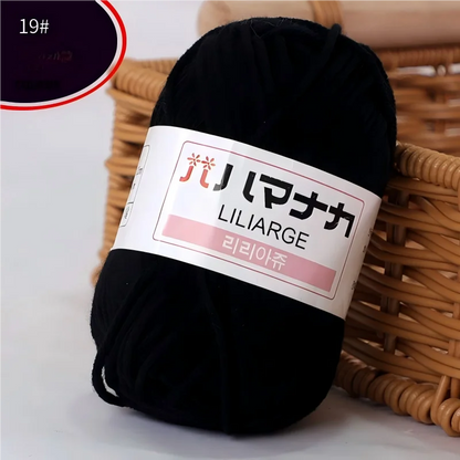 Fil à tricoter en coton doux et épais pour bébé, fil de velours en fibres épaisses pour tricot à la main, fil à crocheter pour pull DIY