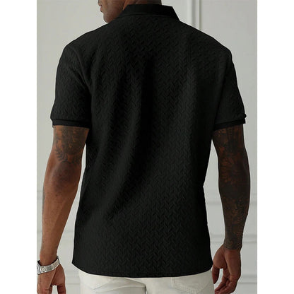 Polo d'été à manches courtes pour hommes, Streetwear, hauts de couleur unie, marque respirante