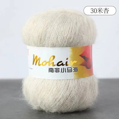 Fil de laine Mohair d'alpaga en peluche pour fil à tricoter, écharpe de pull 40 grammes/boule, fils épais de Lanas doux et chaud gonflés