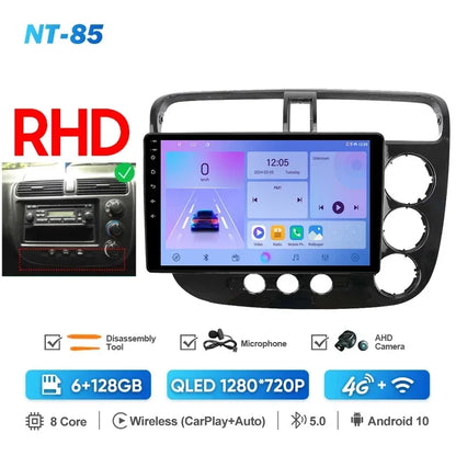 MAMSM-Autoradio pour Honda Civic 7, LHD, RHD, 2000-2006, Android 13, Limitation, Lecteur vidéo, GPS, 4G, Carplay, Auto Stereo, Head Unit