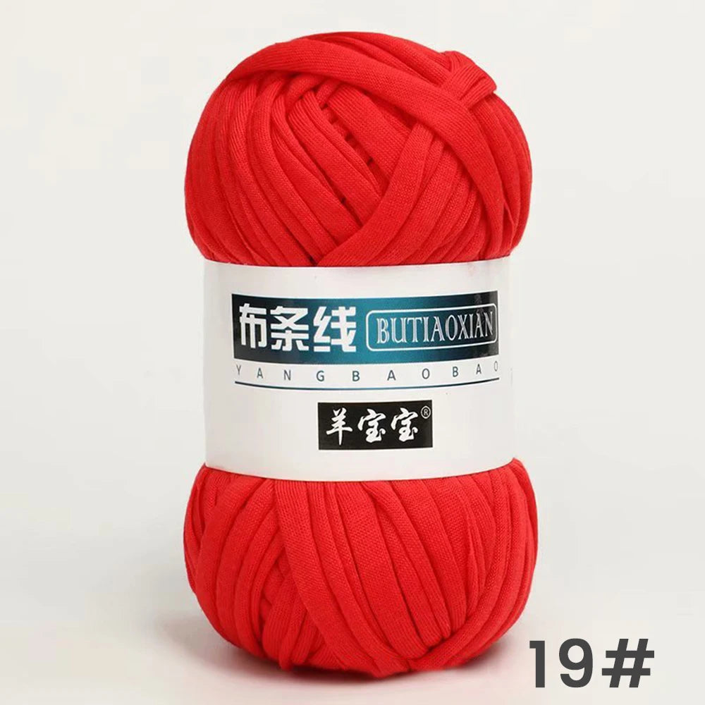 Fil épais de 100g, tissu coloré Super doux, bande de fil pour tricoter à la main, sac tissé, panier de tapis, matériel tricoté à la main, bricolage