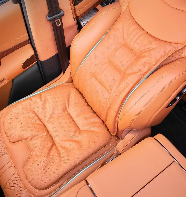 Housse de siège de voiture universelle en cuir, housse de coussin de taille pour siège de voiture, quatre saisons, coussin de Protection pour sièges intérieurs automobiles, accessoire de voiture
