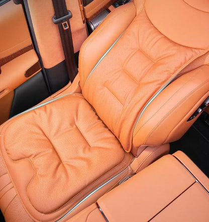 Housse de siège de voiture universelle en cuir, housse de coussin de taille pour siège de voiture, quatre saisons, coussin de Protection pour sièges intérieurs automobiles, accessoire de voiture