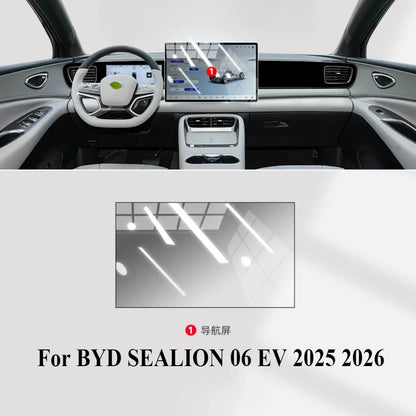 Film de Protection PPF pour BYD SEALION 06 EV 2025 2026, accessoires de voiture, transparent TPU LCD, panneau d'équipement de Navigation GPS, Console centrale