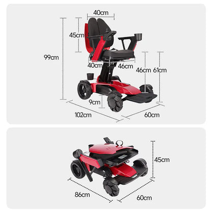 30km usine offre directement 2025 nouveau Design 250W moteur sans brosse fauteuil roulant pliant électrique avec roue omnidirectionnelle Mecanum
