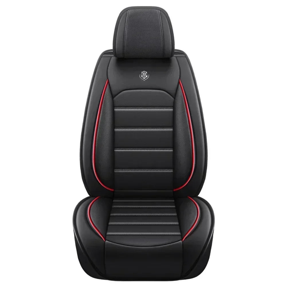 Ensemble complet de housses de siège de voiture en cuir PU, protection de banc fendue avant et arrière, quatre saisons universelles, adaptées à la plupart des accessoires de voiture SUV
