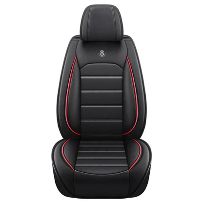 Ensemble complet de housses de siège de voiture en cuir PU, protection de banc fendue avant et arrière, quatre saisons universelles, adaptées à la plupart des accessoires de voiture SUV