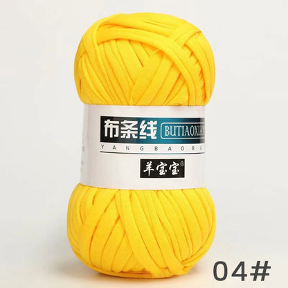 Fil épais de 100g, tissu coloré Super doux, bande de fil pour tricoter à la main, sac tissé, panier de tapis, matériel tricoté à la main, bricolage