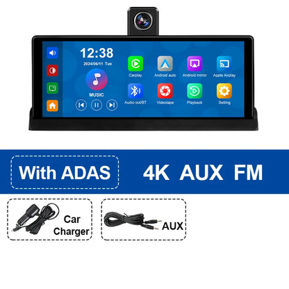 Srnubi 10.26 ''4K ADAS Dashcam voiture DVR Android Auto Carplay écran automobile système Intelligent enregistreur vidéo moniteur rétroviseur