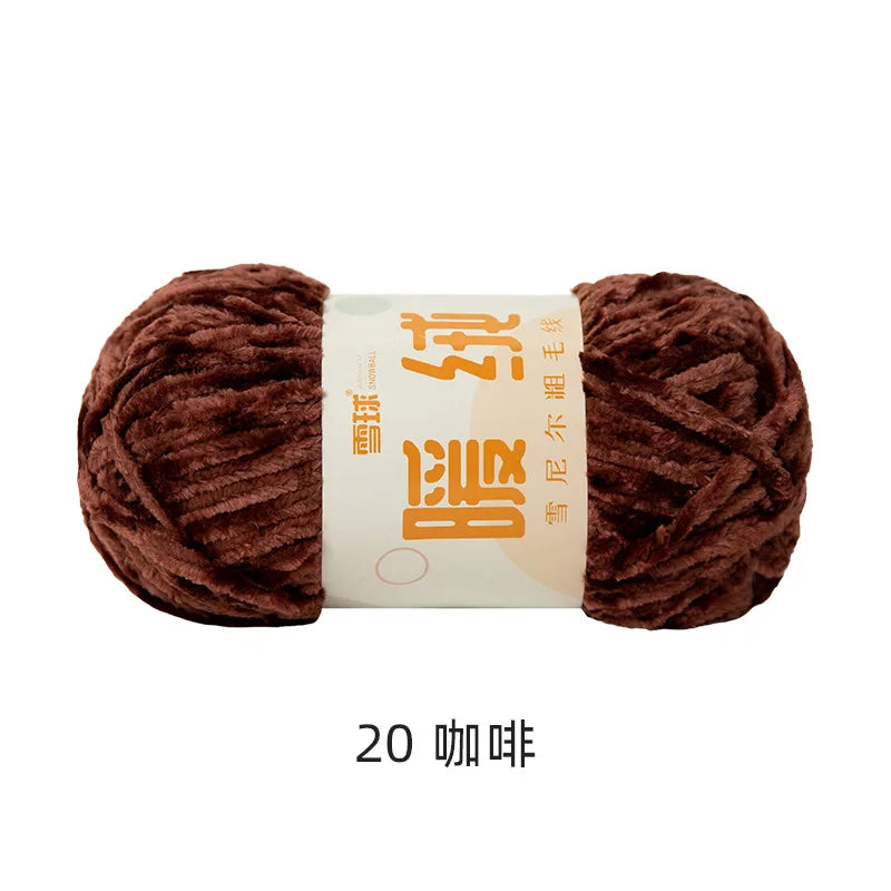 Fil à tricoter 100g, fil de glace douce, fil de coton tricoté à la main pour écharpe, Crochet de bricolage tricoté à la main