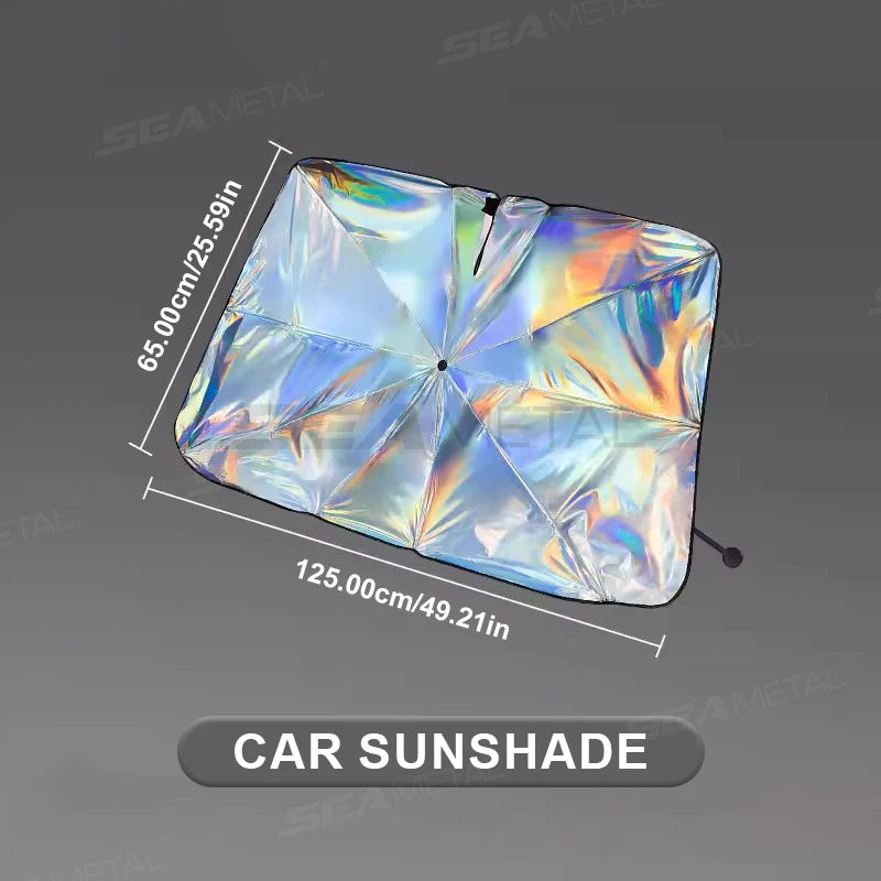 SEAMETAL – pare-soleil universel pour pare-brise de voiture, couverture de pare-soleil pour fenêtre avant, Film de réflexion UV automobile d'été, isolation thermique pour parapluie