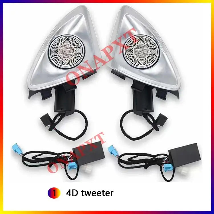 إضاءة محيطية لفتحات تهوية مرسيدس بنز C W205 GLC X253، إضاءة LED دوارة لمكبرات الصوت، غطاء مكبر الصوت بنمط التوربين