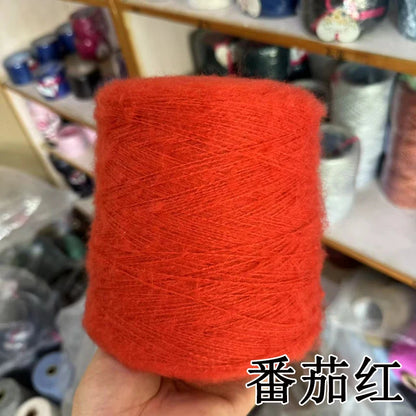 1 régiment de 500 grammes de laine Mohair ultra douce près du corps sans collant, foulards tricotés à la main, fil de pull
