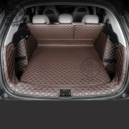 Tapis de coffre de voiture pour BYD Atto 3 Yuan Plus EV 2024 2025 2026, sacs de rangement de protection de coffre, doublure de chargement, accessoires d'intérieur de voiture
