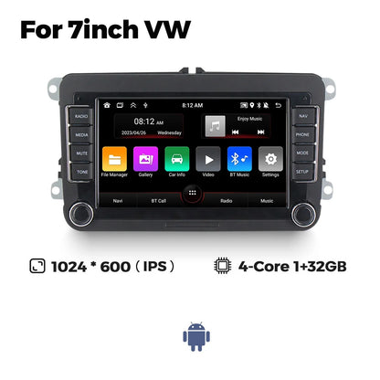 MEKEDE Android Autoradio pour Volkswagen Passat b6 b7 golf 5 6 Polo Jetta Skoda Autoradio multimédia PlayerGPS WiFi RDS Carplay