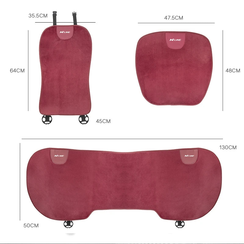 Juste de siège de voiture avant et arrière, protection de coussin, coussin en polymères pour Hyundai I30, I20, I40, Kona, Veloster, Getz, Santa Fe, Genesis, coupé