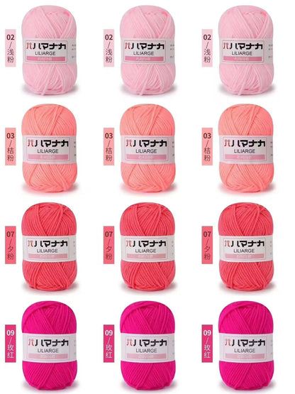 12 pièces 300g fil de lait fait à la main grossier bricolage tissage boule de fil pour pull chapeau écharpe et autres vêtements doux Crochet fil à tricoter