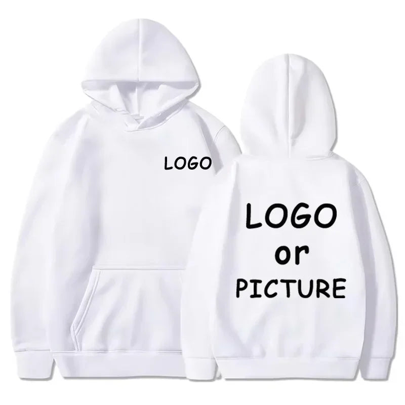 Sweat-shirts décontractés pour hommes et femmes avec logo personnalisé, sweat-shirts à manches longues pour l'automne et l'hiver, sweat-shirts personnalisés de style streetwear.