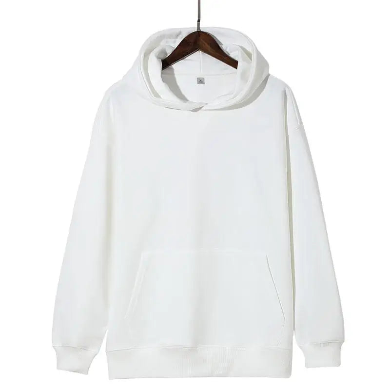 Poids lourd mode hommes sweats à capuche nouveau automne hiver décontracté épais coton hommes haut couleur unie sweat à capuche mâle haut pour femme